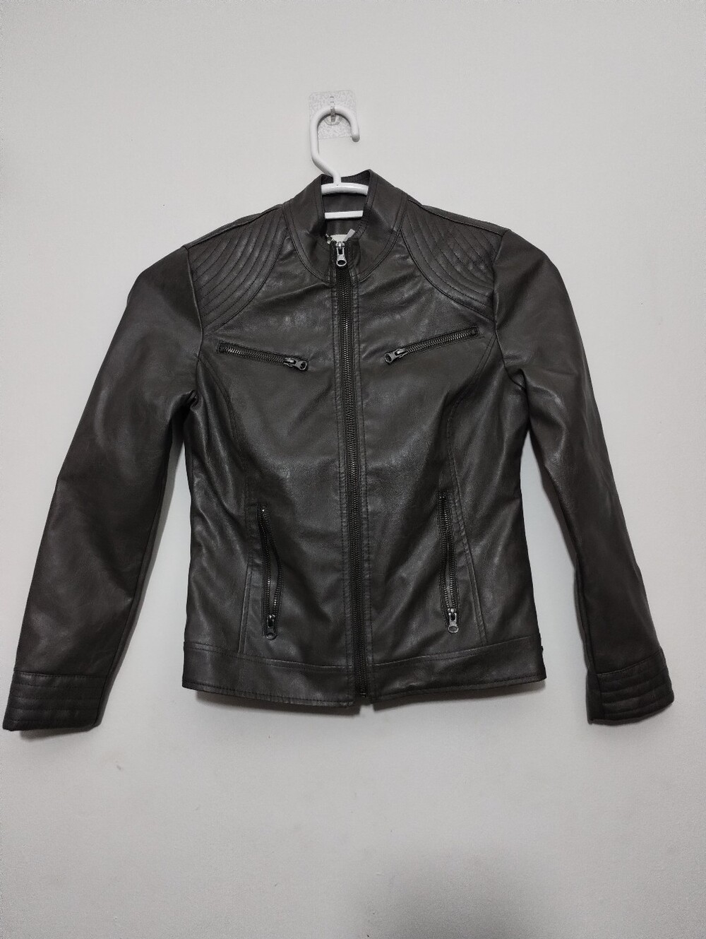 Maralyn & Me Women's S Moto Jacket Full Zip